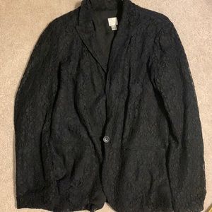 Lauren Conrad Black Lace Blazer